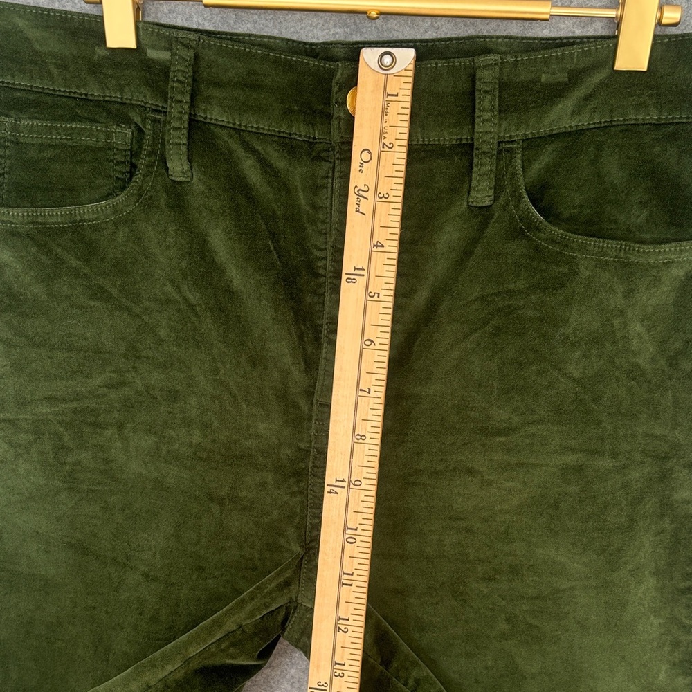 J. Crew Full-length slim wide-leg pant in Stretch Velvet 29 Green - Picture 6 of 11